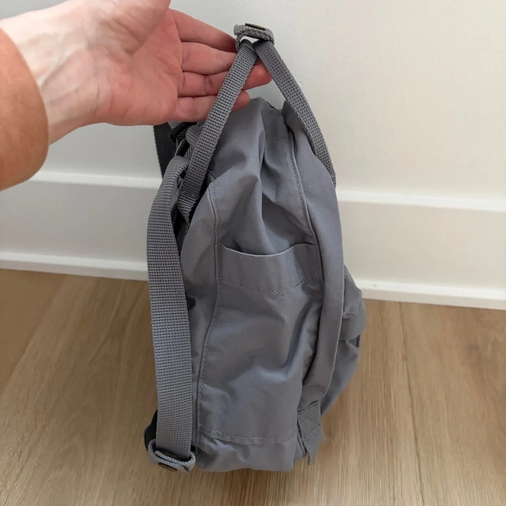 FJALLRAVEN Kanken Mini Backpack Flint Gray Small Bag Daypack School NWOT *L9